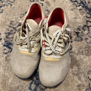 Reebok CrossFit Beige Sneakers with Red Accents